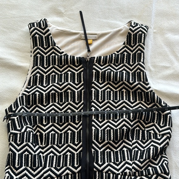 ANTHROPOLOGIE Leifsdottir Tonnelle Zip Front Dress Textured Sleeveless Size 4 - Picture 15 of 16